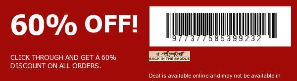 Back In The Saddle Coupon