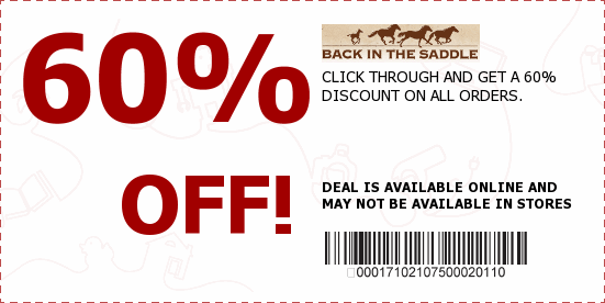 Back In The Saddle Coupons