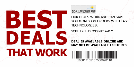 East Technologies Coupons