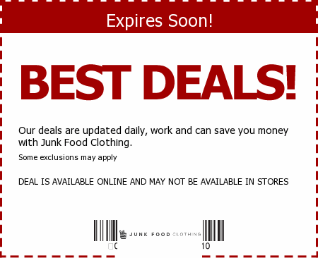 Junk Food Clothing Promo Code
