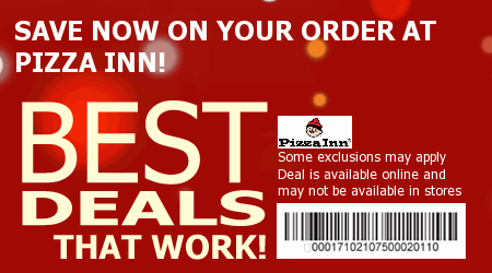Pizza Inn Coupon Code