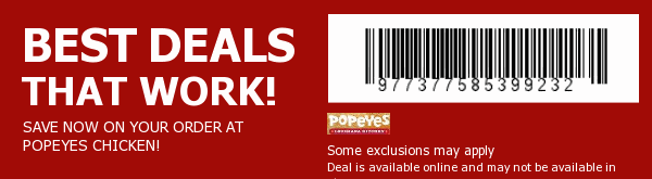 Popeyes Chicken Coupon