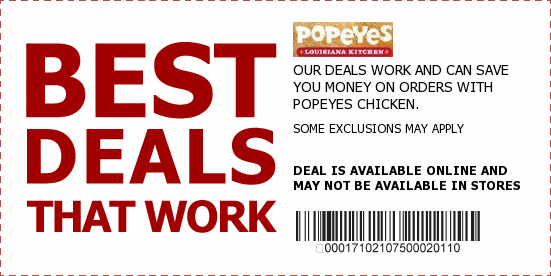 Popeyes Chicken Coupons