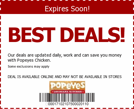 Popeyes Chicken Promo Code