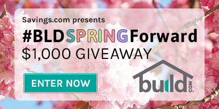 Do you love home improvement and creating a beautiful home? This is for you! We're running a $1,000 Build.com gift code giveaway