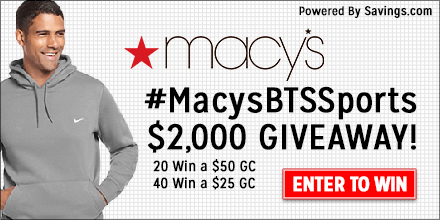 Macys $2,000 Giveaway