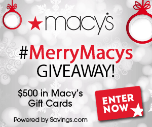 Macys $500 Giveaway