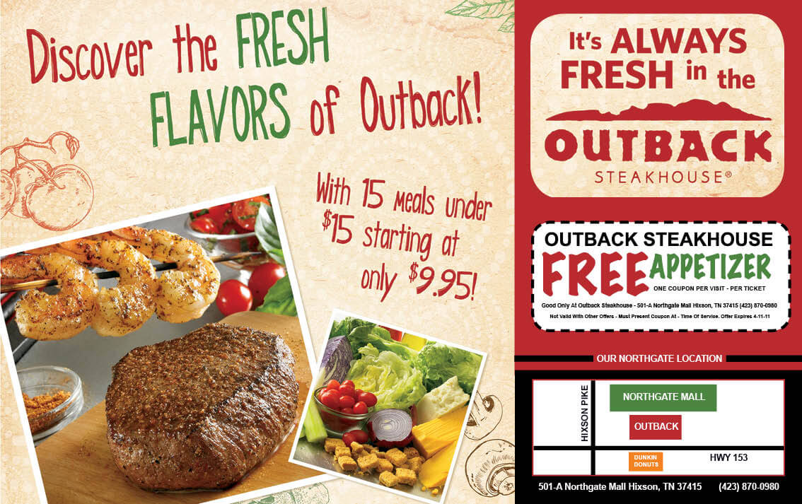 Outback Steakhouse Coupons: Save w/ 2015 Coupons Deals