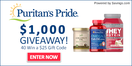 Puritan’s Pride Giveaway