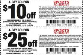 Try a Sports Authority coupon