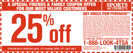 Sports Authority Coupons 33