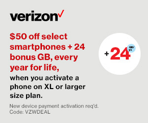 $50 off Select Smartphones at VZW