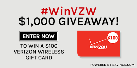 #WinVZW Verizon Wireless Giveaway
