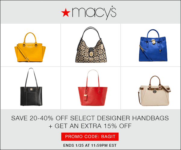 Macy's exclusive handbag sale starts...now!