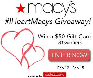 I Heart Macy's giveaway