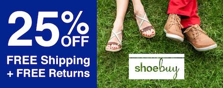 25% Off Shoebuy PLUS FREE Shipping!