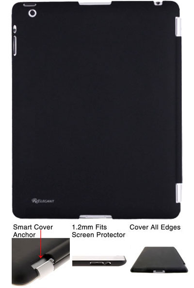 HHI ReElegant Lock the Smart Cover Companion Case Cover For The new iPad 3 - Rubberized Black Coupon Code