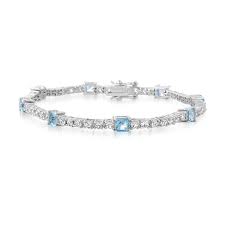 Blue & White Topaz Tennis Bracelet Coupon Code