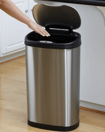$20 off Nine Stars 13.2-Gallon Stainless Steel Oval Sensored Trash Can