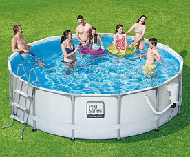 $100 Off ProSeries 14ft X 42in Ultra Frame Swimming Pool + Deluxe Kit