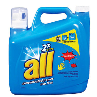 All 2x Ultra Stainlifter Liquid Laundry Detergent, 150 oz - $10