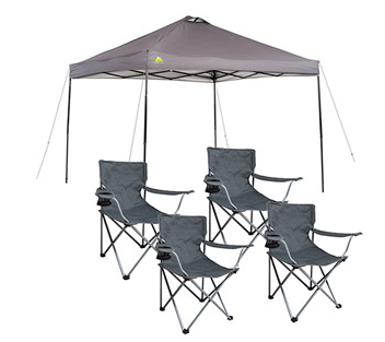 $25 off Ozark Trail Instant 10x10 Canopy with 4 Chairs + Free Shipping