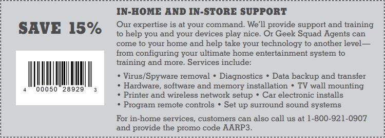 15% off In-Home & In-Store Support