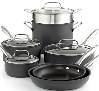 $80 Off + $20 Rebate on Cuisinart Anodized 11 Piece Cookware Set + FS