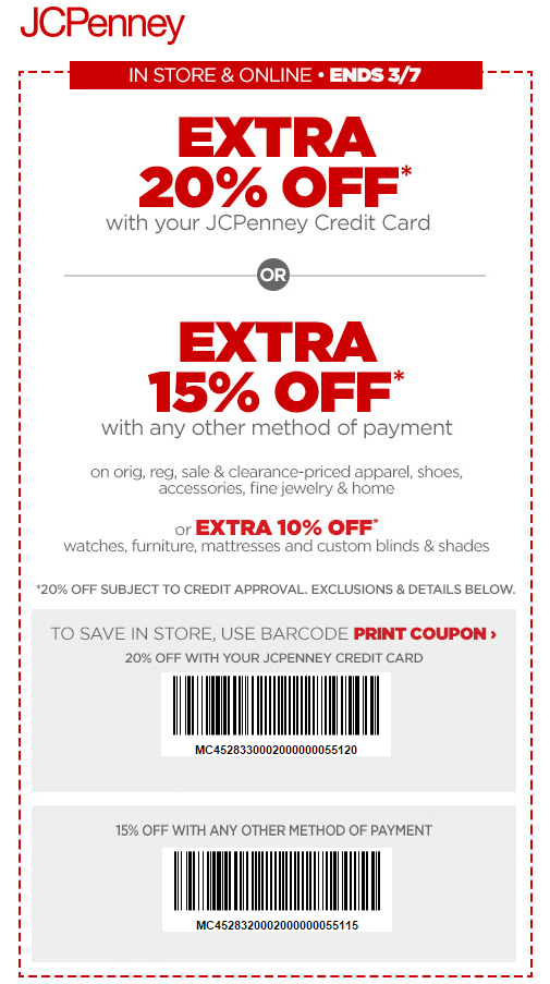 Printable: Extra 20% off Home Items Orders W/ Store Credit Card
