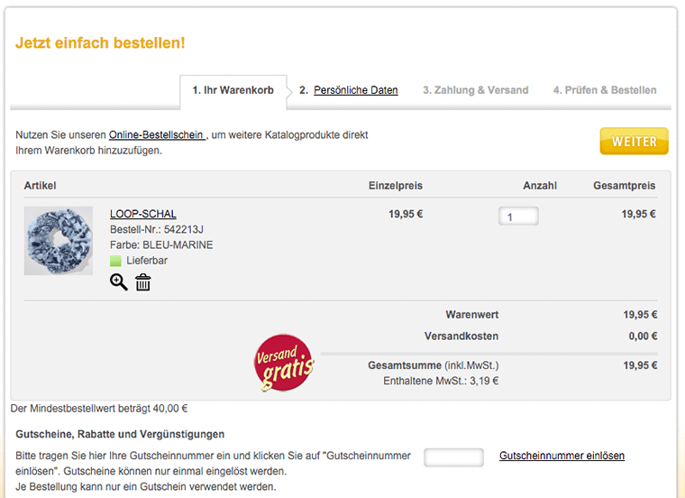 Bader Gutschein einloesen