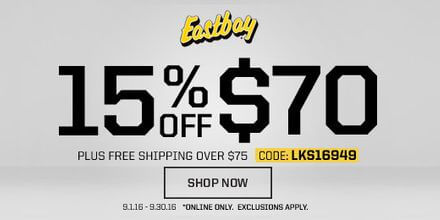 15% Off $70 at Eastbay