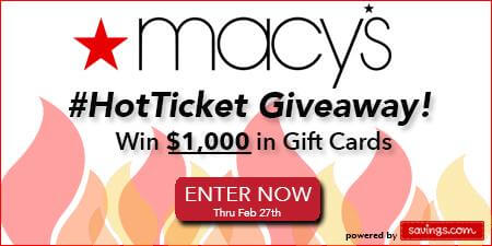 Macy's Hot Ticket Giveaway image
