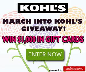 March Into Kohl's Giveaway